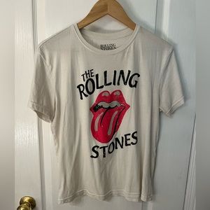 White Rolling Stones Shirt